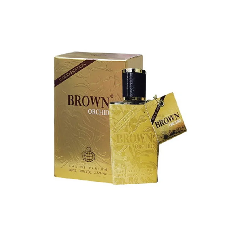 عطر ادکلن مردانه فراگرنس ورد براون ارکید گلد ادیشن (Fragrance World Brown Orchid Gold Edition)