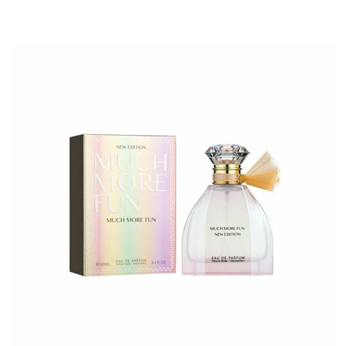 عطر ادکلن زنانه فراگرنس ورد ماچ مور فان نیو ادیشن (FRAGRANCE much more fun new edition) حجم 100 میل
