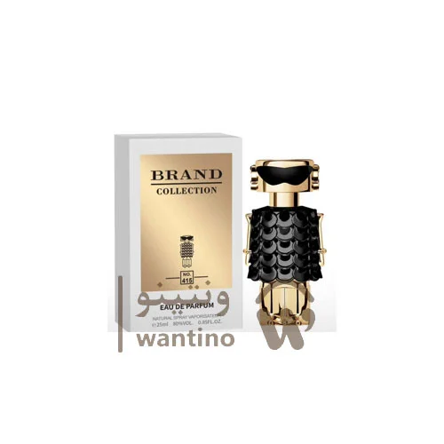عطر ادکلن زنانه پاکو رابان فیم پارفوم برند کالکشن کد 415 (Brand Collection Paco Rabanne Fame Parfum) حجم 25 میل